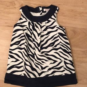 Janie and Jack Navy & White Dress Size 6-12 M